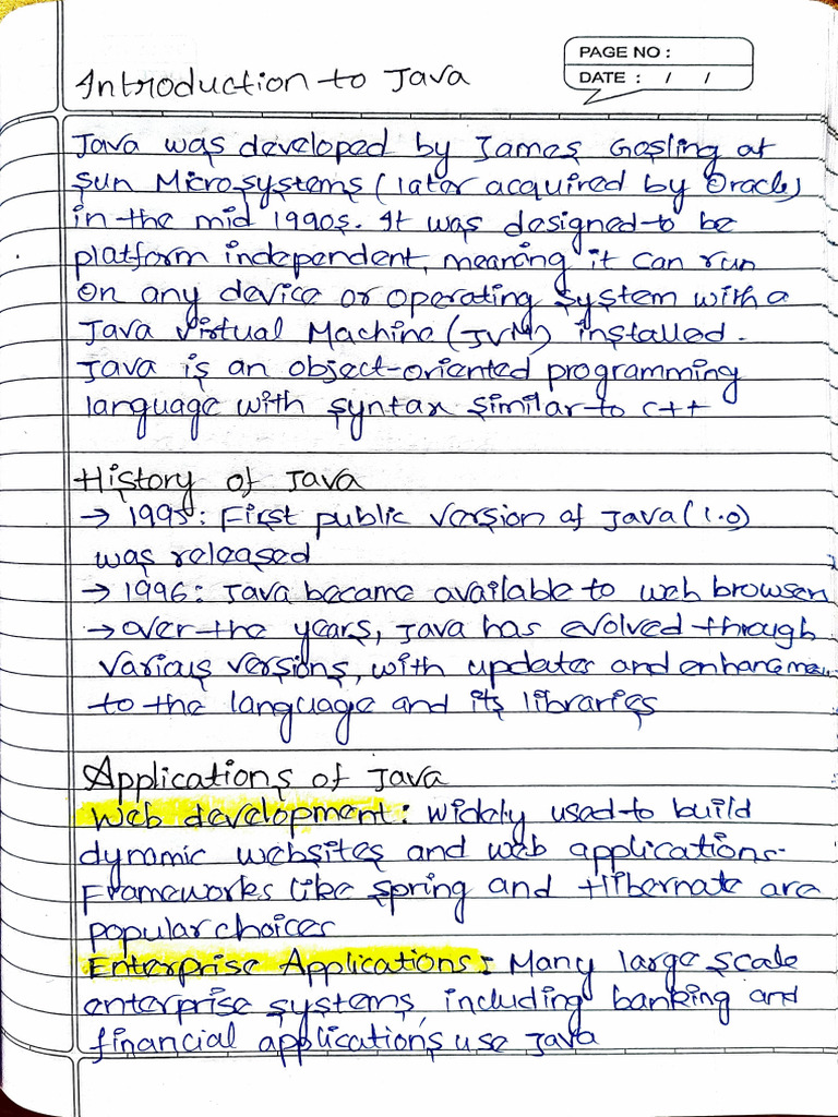 Java Notes | PDF