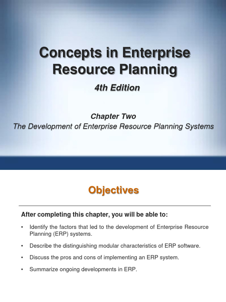 Chapter 2 Erp Pdf Enterprise Resource Planning Oracle Corporation