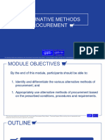 B09 - Alternative Methods of Procurement