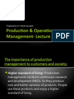 Production Operations Management - Lecture 2