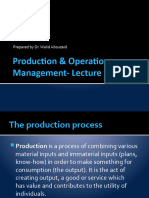 Production Operations Management - Lecture 1