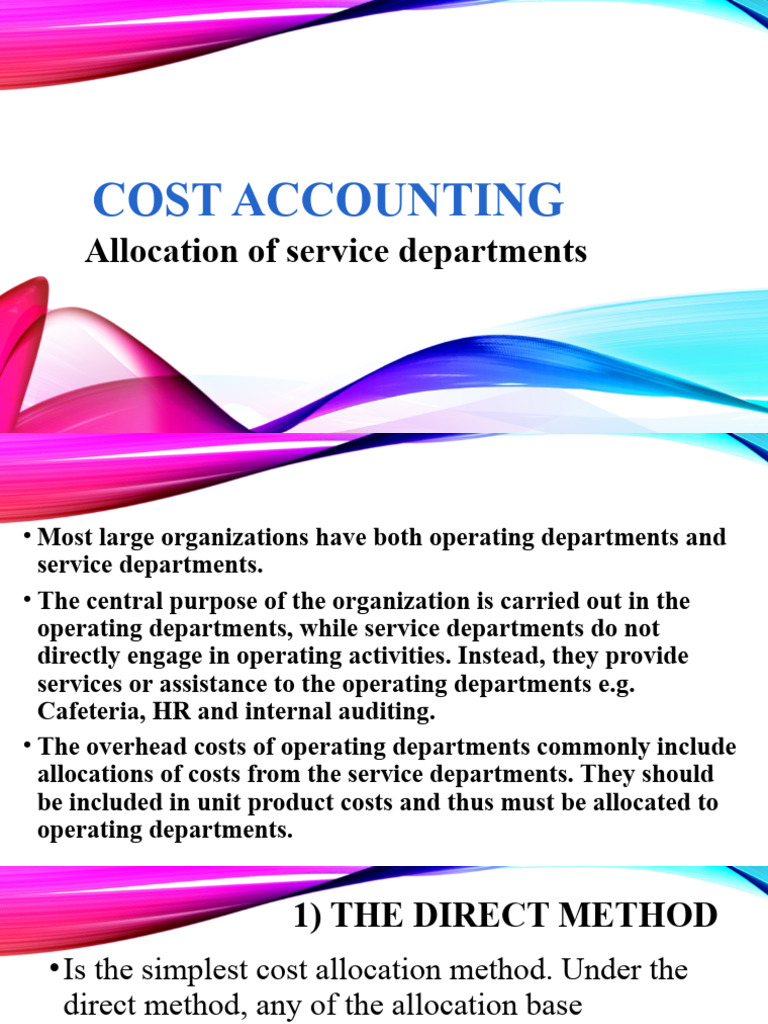 Cost Allocation Methods in Accounting | PDF | Hospital | Medicine