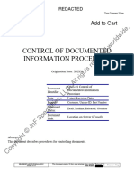 Control of Documented Information Procedure - Demo