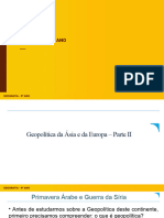 Aula de Geografia - Geopolítica Na Ásia e Europa - Parte II - 9º Ano