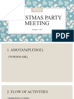 Christmas Party Meeting