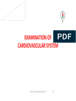 Examination of Cardio Vascular System