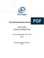 Modul 2 Falsafah Manajemen Pemasaran