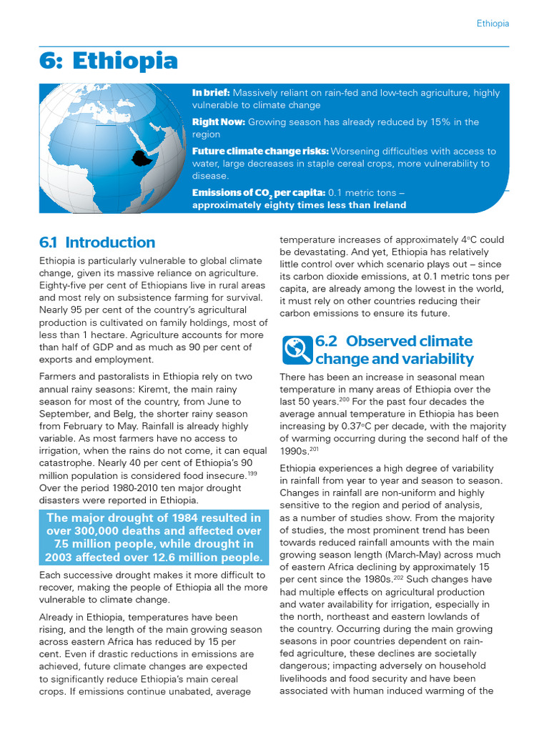 Ethiopia Climate Change Case Study Pdf
