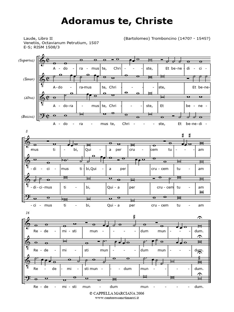 Adoramus Te | PDF
