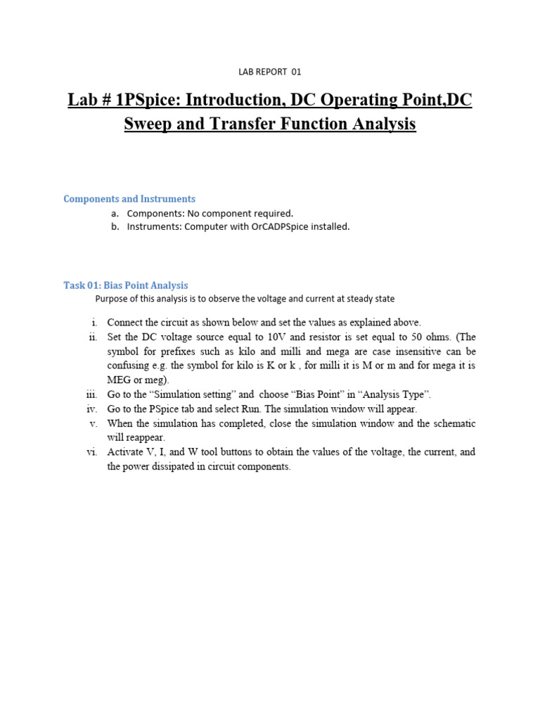 Lab Report 01 E2 | PDF | Electrical Network | Electronic Circuits