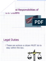 Duties and Responsibilities of U.S. Citizens