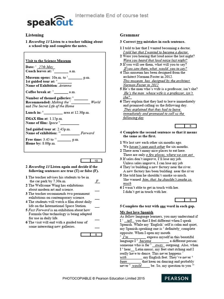 Endofcourse Test | PDF | Language Arts & Discipline | Foreign Language ...