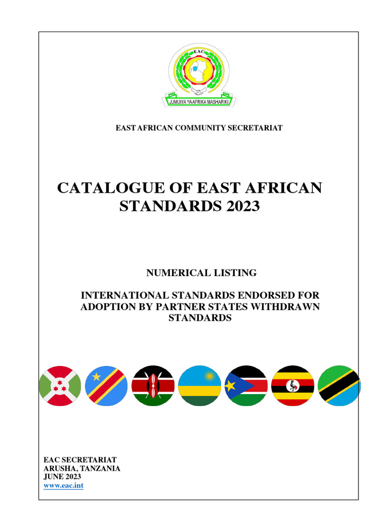 EAS Standards Catalogue June 2023 PDF Ketchup Lumber