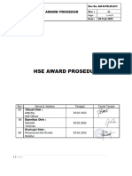 AU-H-PR.00.031 HSE Award Procedure