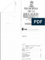 Lectura Filosofia de La Educacion y Tareas Fullat 1978 PP 67-83