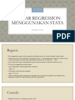 Linear Regression Menggunakan Stata