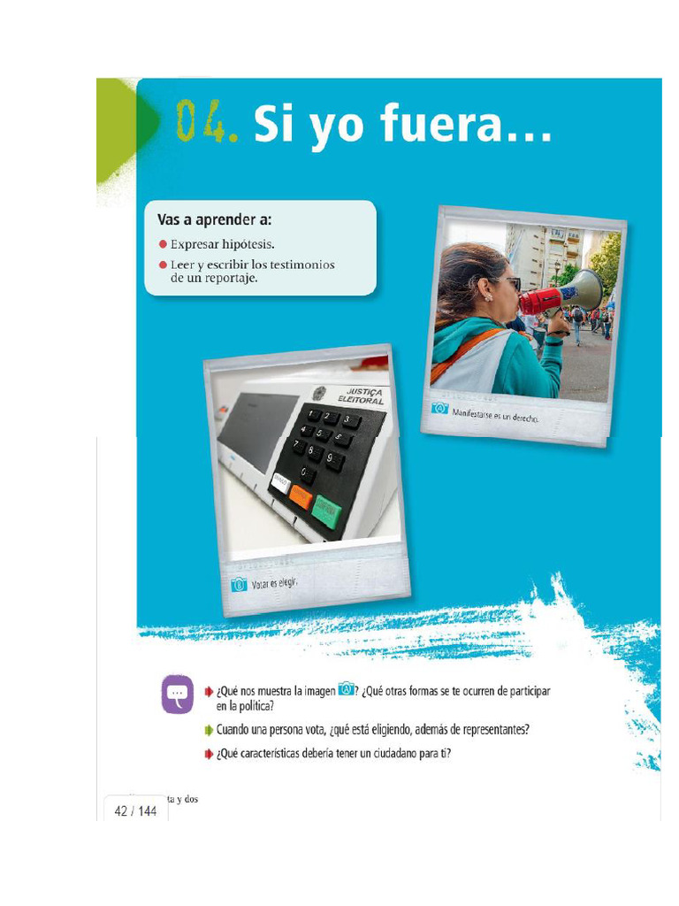 Material de Espanhol 9 Anos - Unidad 4 | PDF
