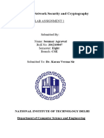 Lab - 1 - Network Security and Cryptography