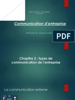 Chapitre 2  types de communication de l’entreprise