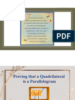 Chapter 5 Lesson 3 Proving Quadrilateral Is A Parallelogram