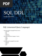 Create SQL