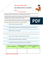 Ficha Mier Comu Escribimos Nuestras Vacaciones