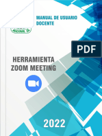 Manual Herramienta Zoom Meeting - UNSM 2022