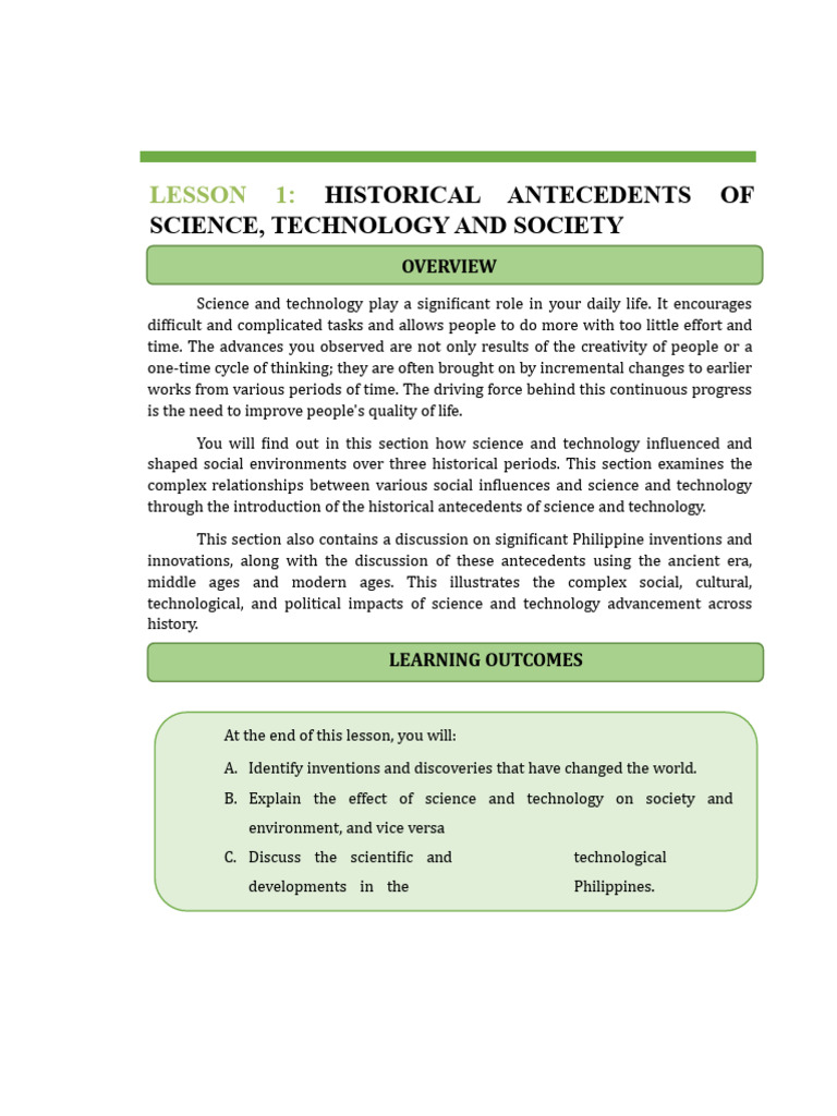 Impact of Science and Technology History | PDF | Science | Ancient Egypt
