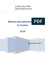 Balance Des Paiements de La Tunisie