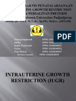 Panduan Praktis Penatalaksanaan Intrauterine Growth Restriction (IUGR