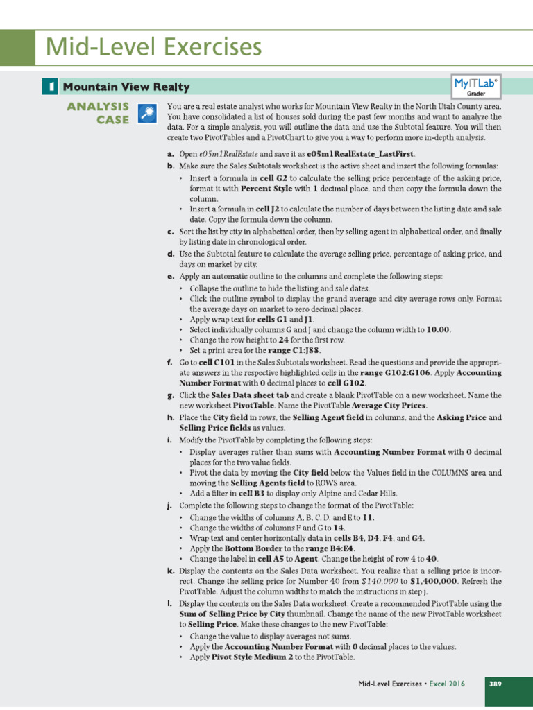 Excel Pracs 11 | PDF