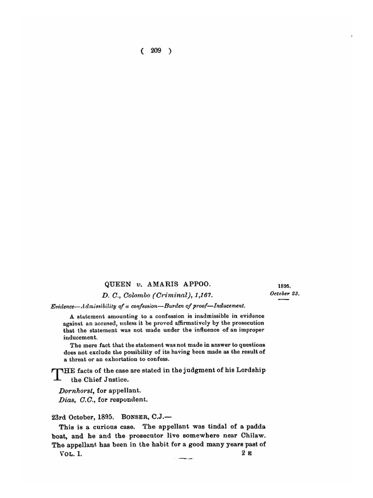 Confession Admissibility in Criminal Case | PDF | Confession (Law ...