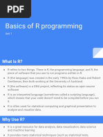 Basics of R Programming