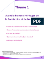 Avant La France: Héritages de La Préhistoire Et de L'antiquité