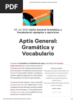 Guía de Estudio para Aptis Advanced | PDF
