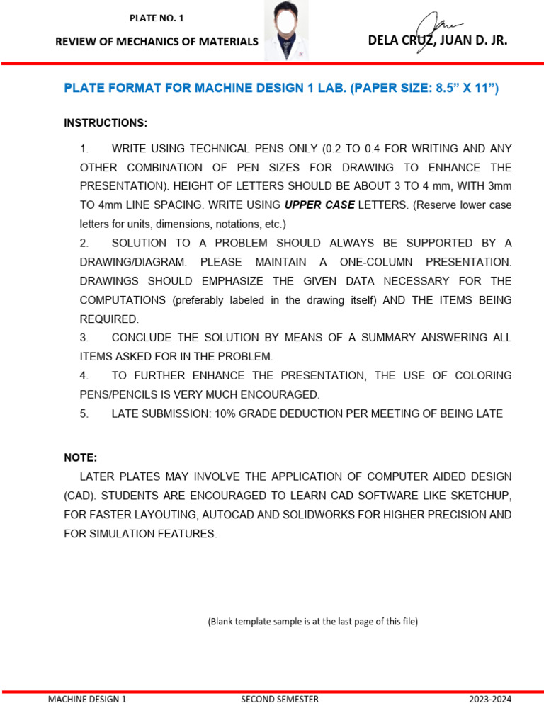 Machine Design Lab Template Guide | PDF | Computer Aided Design | Computing