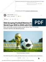 Web Scraping Football Matches From The World Cups 1930 To 2022 With Python - by Frank Andrade - Geek Culture - Nov, 2022 - Medium