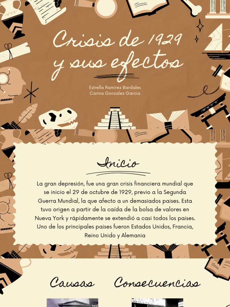 Crisis De 1929 Pdf Gran Depresion Inflación