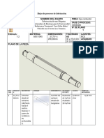 Hojas de Procesos de Fabricación