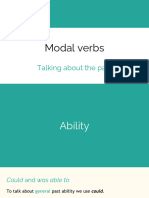 Modal Verbs (For Talking About The Past)