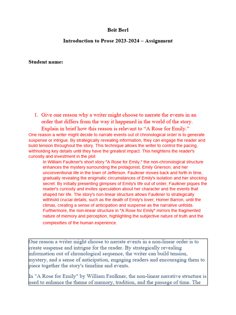 Fainal Assignment | PDF | Mystery, Thriller & Crime Fiction | General ...