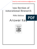 Test Bank For A Cross Section of Educational Research Journal Articles For Discussion and Evaluation