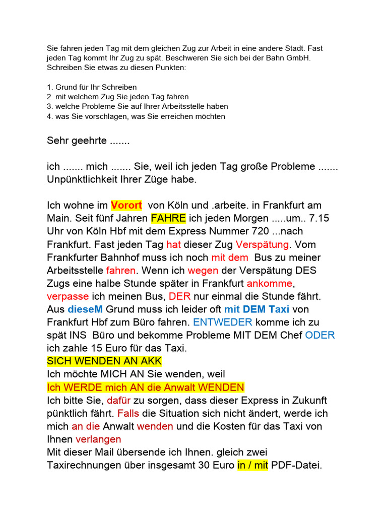 Sie Fahren Jeden Tag Mit Dem Gleichen Zug Zur Arbeit in Eine Andere | PDF
