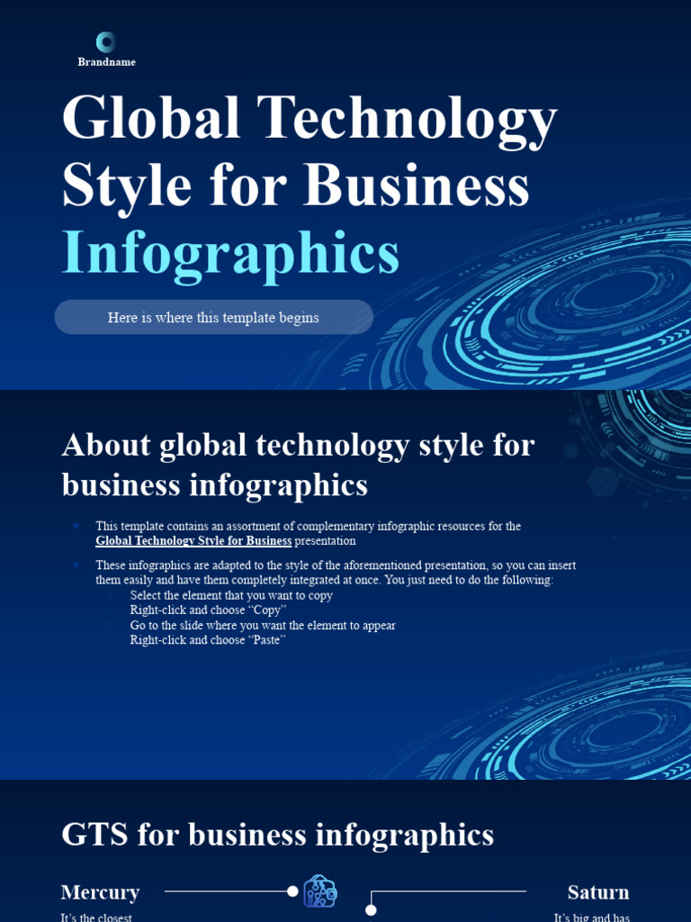 Business Infographics for Global Tech | PDF | Planets | Planets In ...