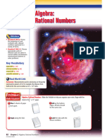 Chapter 2 Algebra-Rational Numbers