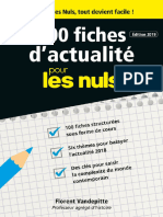 100 Fiches Dactualite Pour Les Nuls - Florent Vandepitte