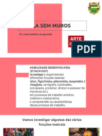 8º Ano ARTE Ativ. 13 Funções Teatrais