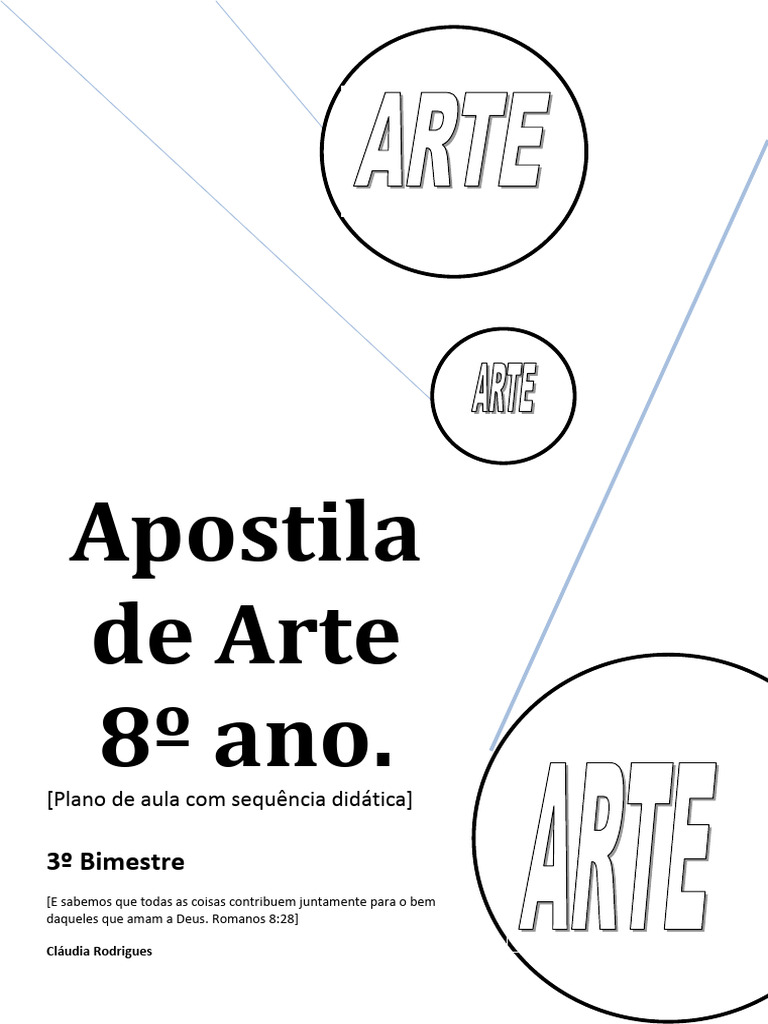 Apostila de Arte 8 Ano Com Planos de Aulas 3b Novo | PDF | Notação ...