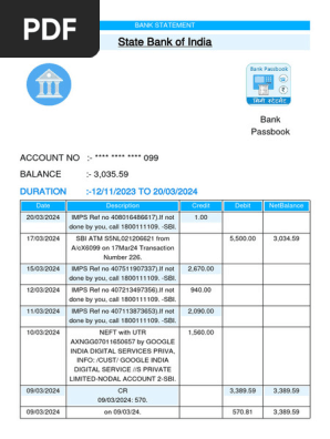 Bank Statement