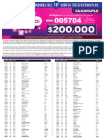 Lista Oficial de Ganadores Del Sorteo Tec Efectivo Plus: Cuádruple